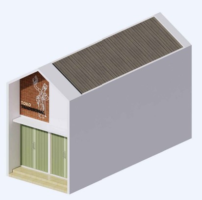 Toko Tradisional 1 Lantai 4x9